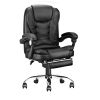 High Back Office Chair, Adjustable Ergonomic Office Chair, Executive PU Leather Swivel Work Chair with Lumbar Support, Computer Desk Chair with Footre