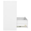 vidaXL Filing Cabinet White 35.4"x18.1"x40.6" Steel