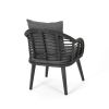 Tatiana Outdoor Wicker Club Chairs with Cushions (Set of 2) by Christopher Knight Home