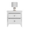 Windsor 2-Drawer Nightstand White