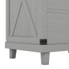 Modern Bedroom Nightstand with 3 Drawers Storage ; Gray(OLD SKU:WF281114AAE)