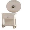 Modern Bedroom Nightstand White Color Wooden 1 Drawers And Shelf Bed Side Table Plywood