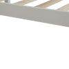 Platform Bed Frame with Headboard ; Wood Slat Support ; No Box Spring Needed ; Full; White