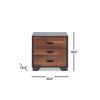 Eloy Night Table in Walnut &amp; Espresso 97340