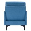 FCH Lounge Chair, Comfy Single Sofa Accent Chair for Bedroom Living Room Guestroom, Blue