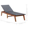 vidaXL Sun Loungers 2 pcs with Table Poly Rattan and Solid Acacia Wood