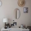 Frameless Beveled Wall Mounted Bathroom Mirror; HD Makeup Mirror; 25" Round Mirror