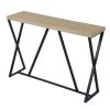 47.2'' Sofa Table;  Wood Rectangle Console Table with Metal Frame