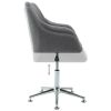 vidaXL Swivel Office Chair Light Gray Fabric