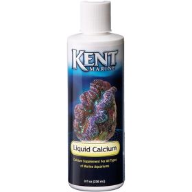 Kent Marine Concentrated Liquid Calcium Bottle 8 Fluid Ounces