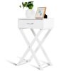 Modern Nightstand X-Shape Drawer Accent Side End Table