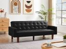 PU Leather Sofa Furniture Adjustable backrest Easily Assembles Loveseat