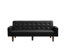 PU Leather Sofa Furniture Adjustable backrest Easily Assembles Loveseat