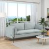 Modern Style 3 Seat Sofa Linen Fabric Upholstered Couch Furniture 3-Seats Couch for Different Spaces; Living Room; Apartment