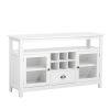 51.2''Multifunctional Large storage capacity Cabinet Morden Console Table With Multiple Small Storage Spaces for Living Room With with 2 Doors and 6 S