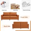 Modern Style Sofa and Loveseat Sets PU Leather Upholstered Couch Furniture for Home or Office (2+3 Seat)