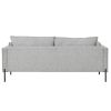 Modern Style 3 Seat Sofa Linen Fabric Upholstered Couch Furniture 3-Seats Couch for Different Spaces; Living Room; Apartment