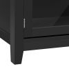 51.2''Multifunctional Large storage capacity Cabinet Morden Console Table With Multiple Small Storage Spaces for Living Room With with 2 Doors and 6 S