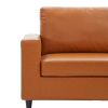 Modern Style Sofa and Loveseat Sets PU Leather Upholstered Couch Furniture for Home or Office (2+3 Seat)