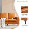 Modern Style Sofa and Loveseat Sets PU Leather Upholstered Couch Furniture for Home or Office (2+3 Seat)