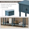 Console Table Sofa Table for Entryway with Drawers and Long Shelf Rectangular