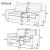 Modern Style Sofa and Loveseat Sets PU Leather Upholstered Couch Furniture for Home or Office (2+3 Seat)