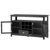 51.2''Multifunctional Large storage capacity Cabinet Morden Console Table With Multiple Small Storage Spaces for Living Room With with 2 Doors and 6 S