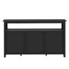 51.2''Multifunctional Large storage capacity Cabinet Morden Console Table With Multiple Small Storage Spaces for Living Room With with 2 Doors and 6 S