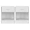 2pcs Night Stands with Drawer XH