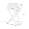 Modern Nightstand X-Shape Drawer Accent Side End Table