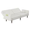 Futon Sofa bed For Living Room with Solid Wood Leg