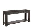 Console Table for Entryway Hallway Sofa Table with Storage Drawers and Bottom Shelf