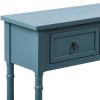 Console Table Sofa Table for Entryway with Drawers and Long Shelf Rectangular