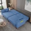 Futon Sofa bed For Living Room with Solid Wood Leg