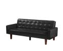 PU Leather Sofa Furniture Adjustable backrest Easily Assembles Loveseat