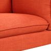 Modern Style 3 Seat Sofa Linen Fabric Upholstered Couch Furniture 3-Seats Couch for Different Spaces; Living Room; Apartment