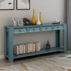 Console Table for Entryway Hallway Sofa Table with Storage Drawers and Bottom Shelf