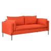 Modern Style 3 Seat Sofa Linen Fabric Upholstered Couch Furniture 3-Seats Couch for Different Spaces; Living Room; Apartment