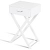 Modern Nightstand X-Shape Drawer Accent Side End Table